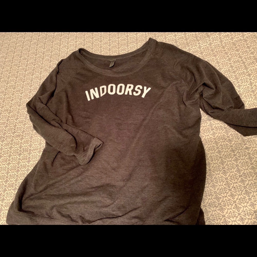 Indoorsy plus scoop neck sweatshirt 4x